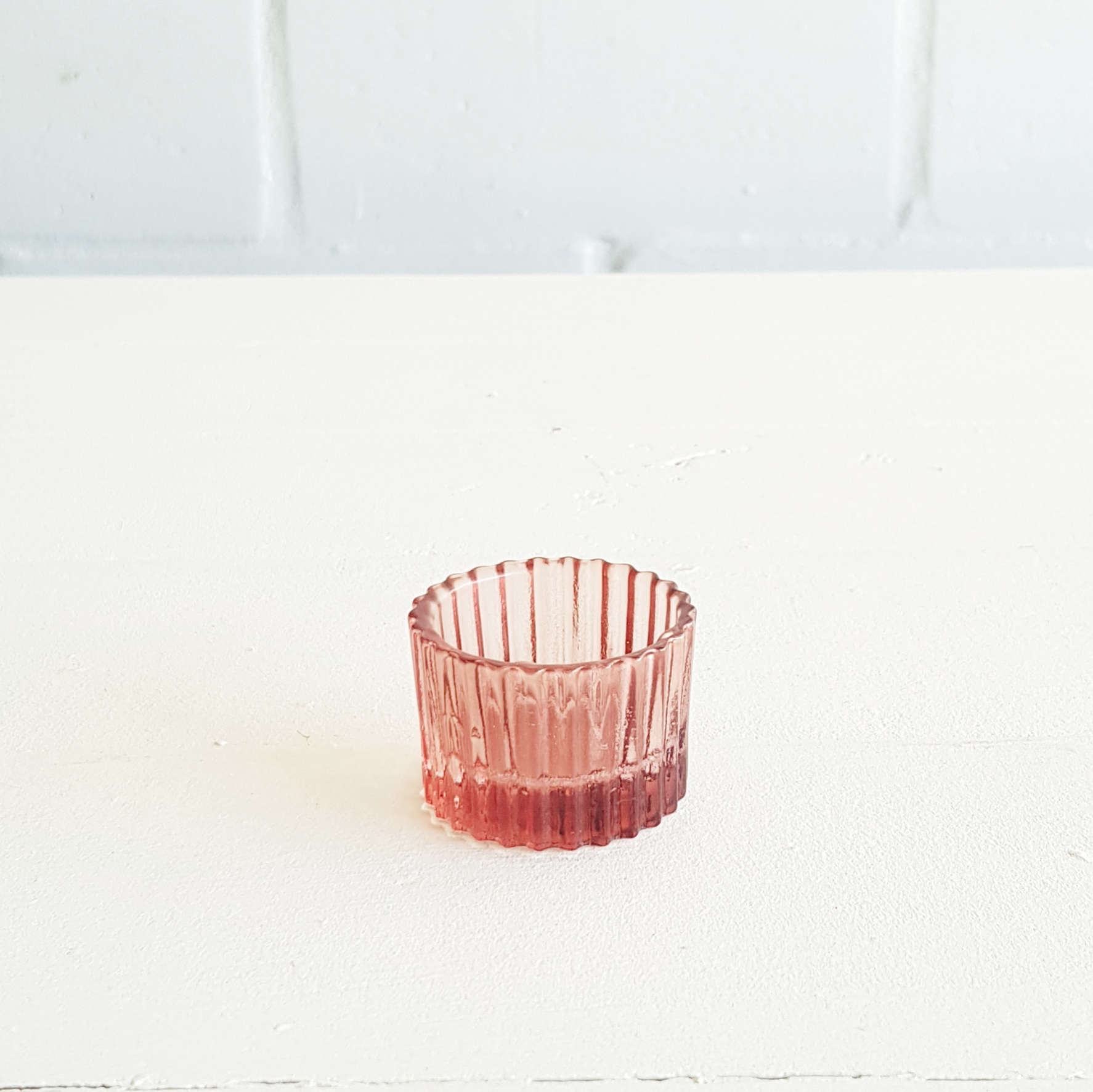 Cut Tea-light Votive - Blush - <p style='text-align: center;'>R 5 </p>